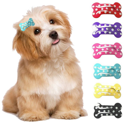 Shih Tzu Bone Design Hair Clips Set (5 pcs) by HitMyNeed