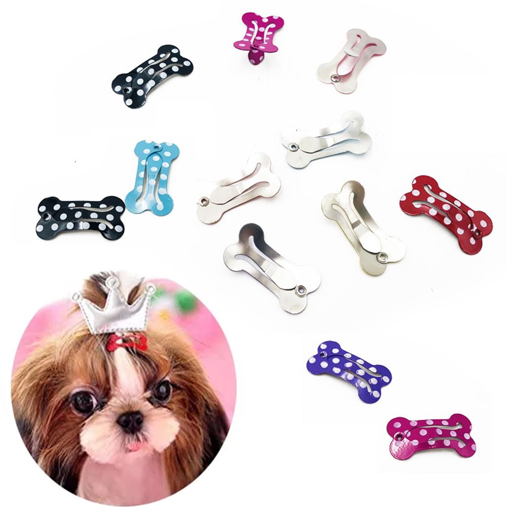 Shih Tzu Bone Design Hair Clips Set (5 pcs) by HitMyNeed