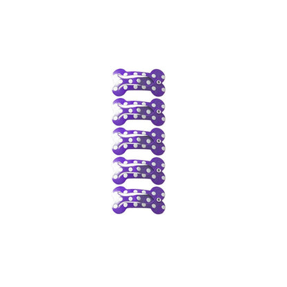 Shih Tzu Bone Design Hair Clips Set (5 pcs) purple by HitMyNeed
