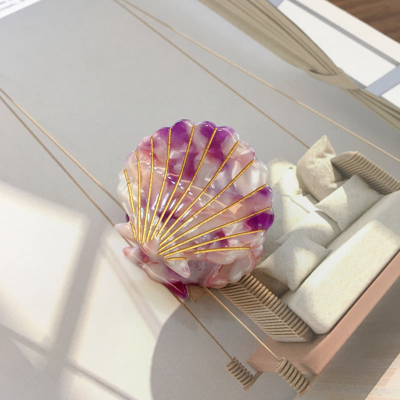 Shiny Seashell Acetate Hair Claw Clip 1 by HitMyNeed
