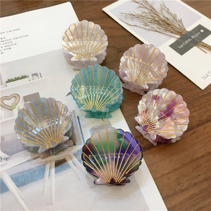 Shiny Seashell Acetate Hair Claw Clip by HitMyNeed