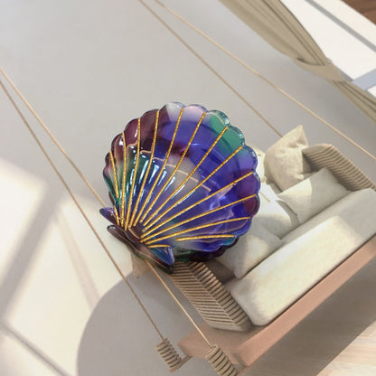 Shiny Seashell Acetate Hair Claw Clip 2 by HitMyNeed