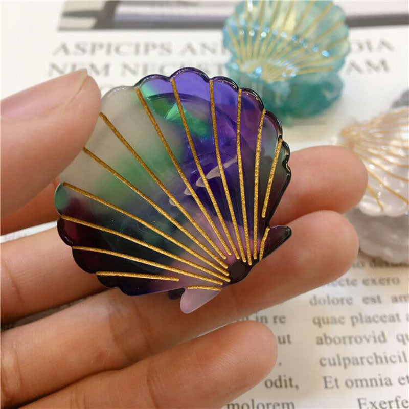 Shiny Seashell Acetate Hair Claw Clip by HitMyNeed