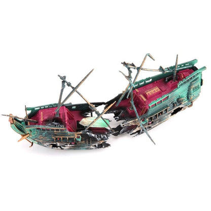 Shipwreck Pirate Ship Aquarium Ornament 24cm by HitMyNeed