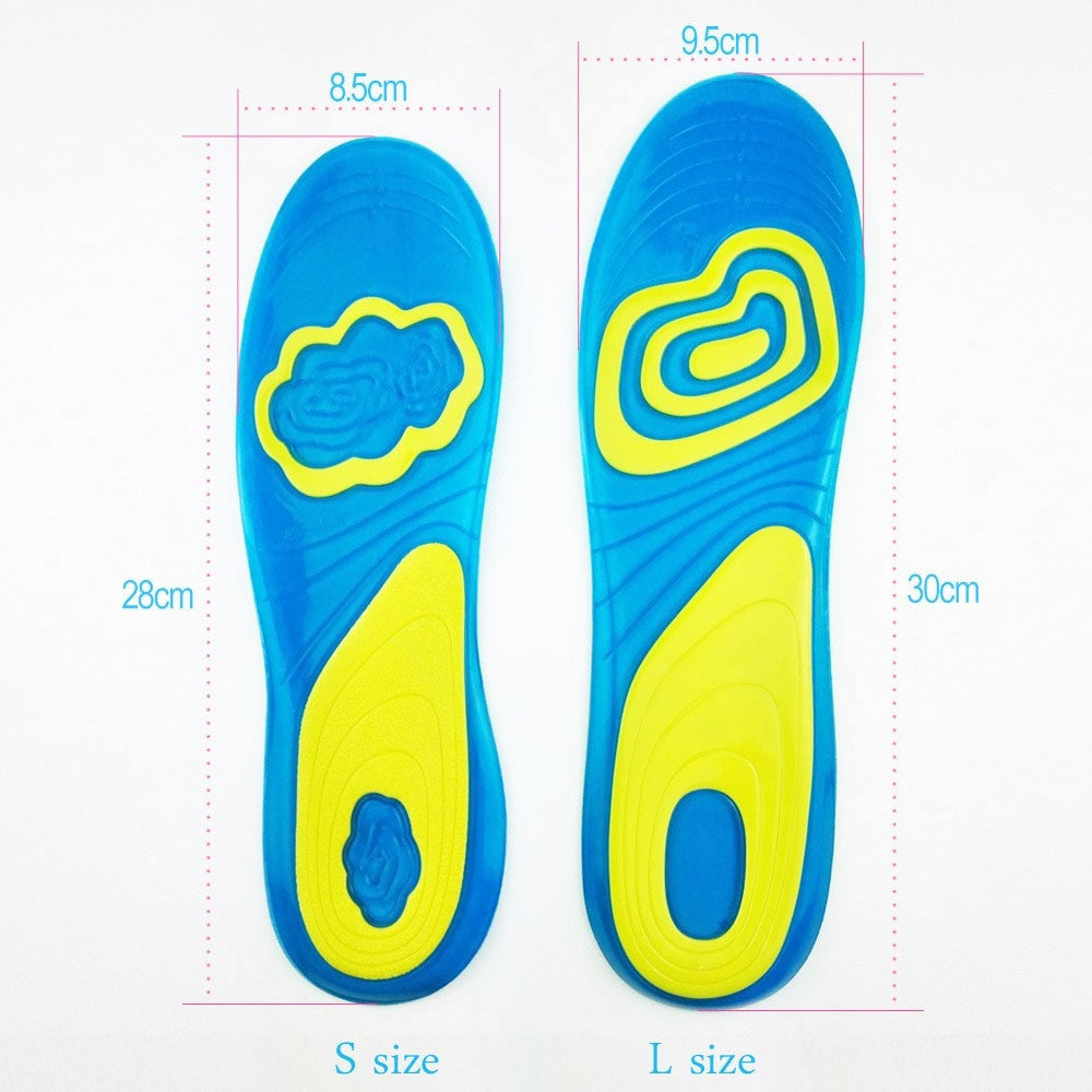 Shock Absorbent Gel Insoles for All-Day Comfort by HitMyNeed