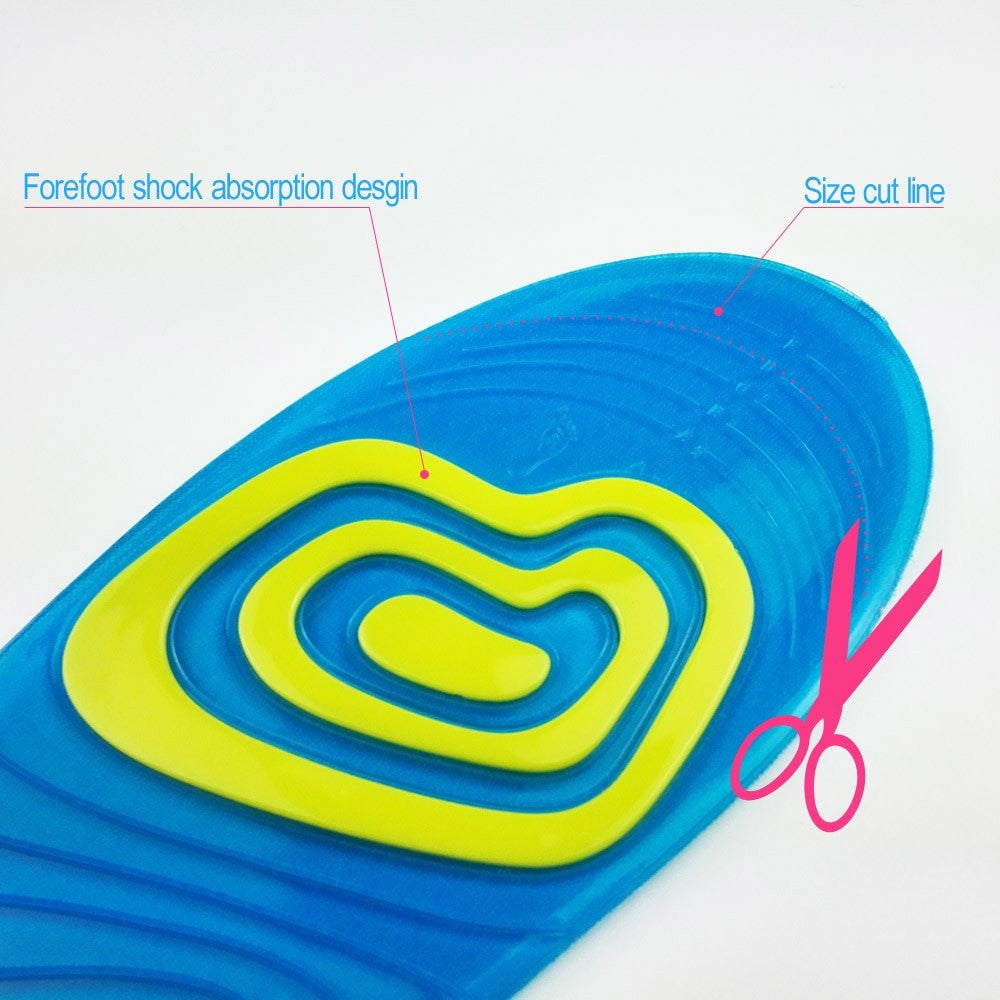 Shock Absorbent Gel Insoles for All-Day Comfort by HitMyNeed
