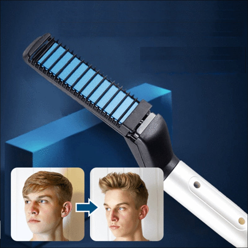 Short Hair Straightening & Styling Comb Iron by HitMyNeed
