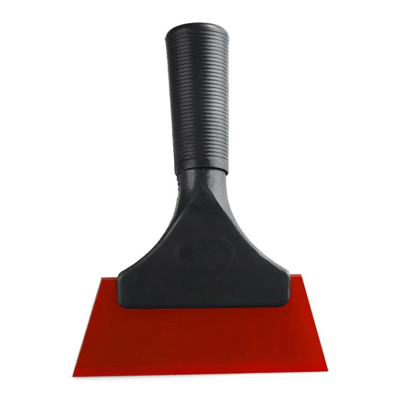 Short Handle Glass Scraper Tool for Windows & Mirrors red by HitMyNeed