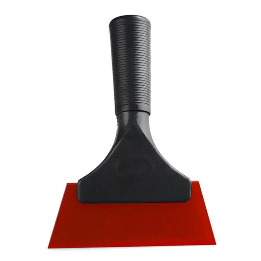 Short Handle Glass Scraper Tool for Windows & Mirrors red by HitMyNeed
