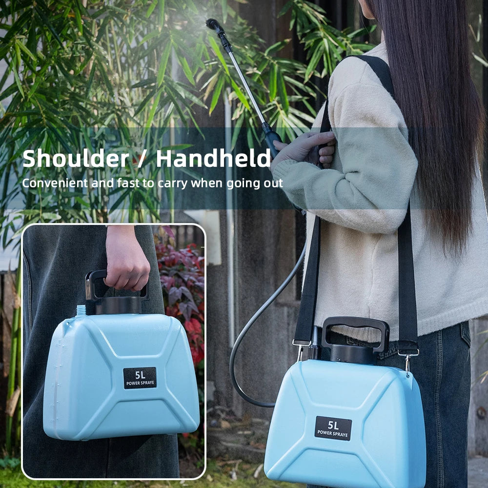 Shoulder Electric Garden Sprayer 5L USB Rechargeable by HitMyNeed