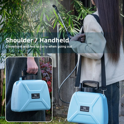 Shoulder Electric Garden Sprayer 5L USB Rechargeable by HitMyNeed