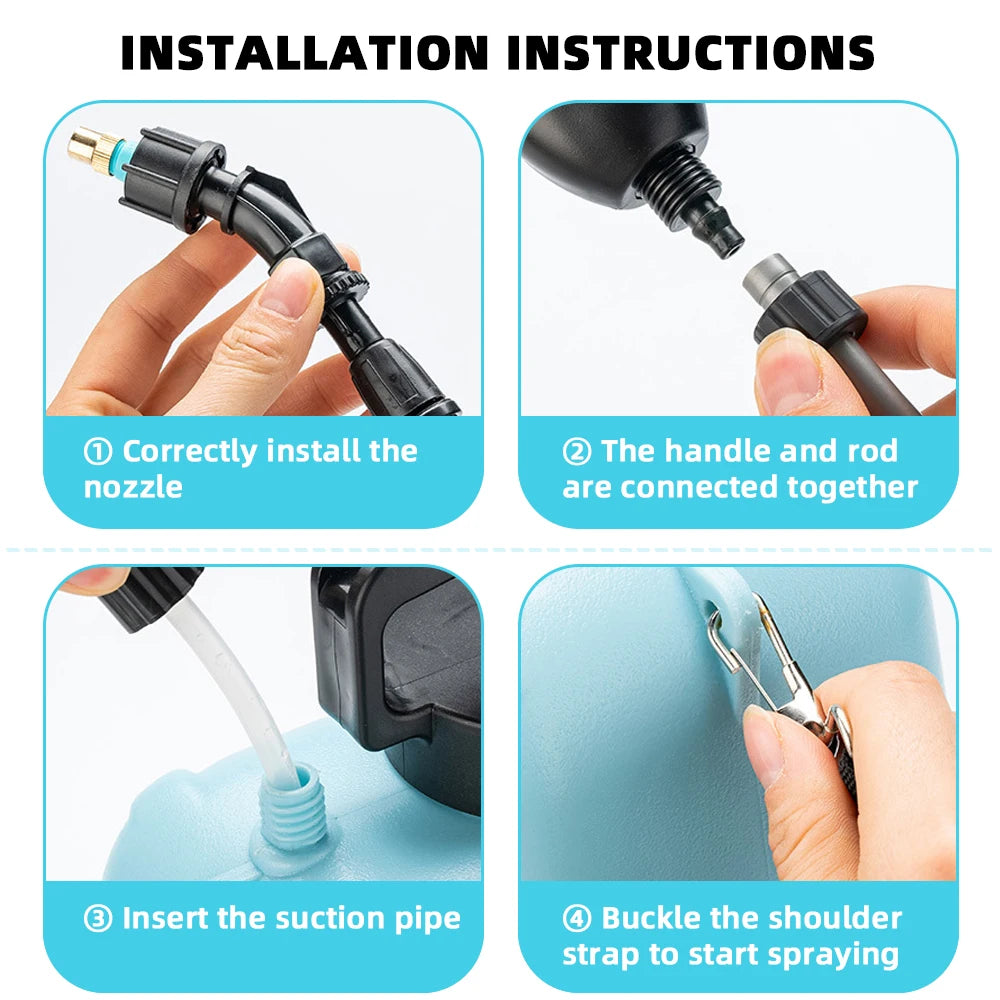 Shoulder Electric Garden Sprayer 5L USB Rechargeable by HitMyNeed