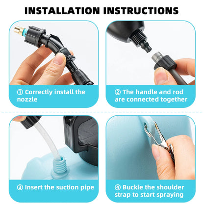 Shoulder Electric Garden Sprayer 5L USB Rechargeable by HitMyNeed
