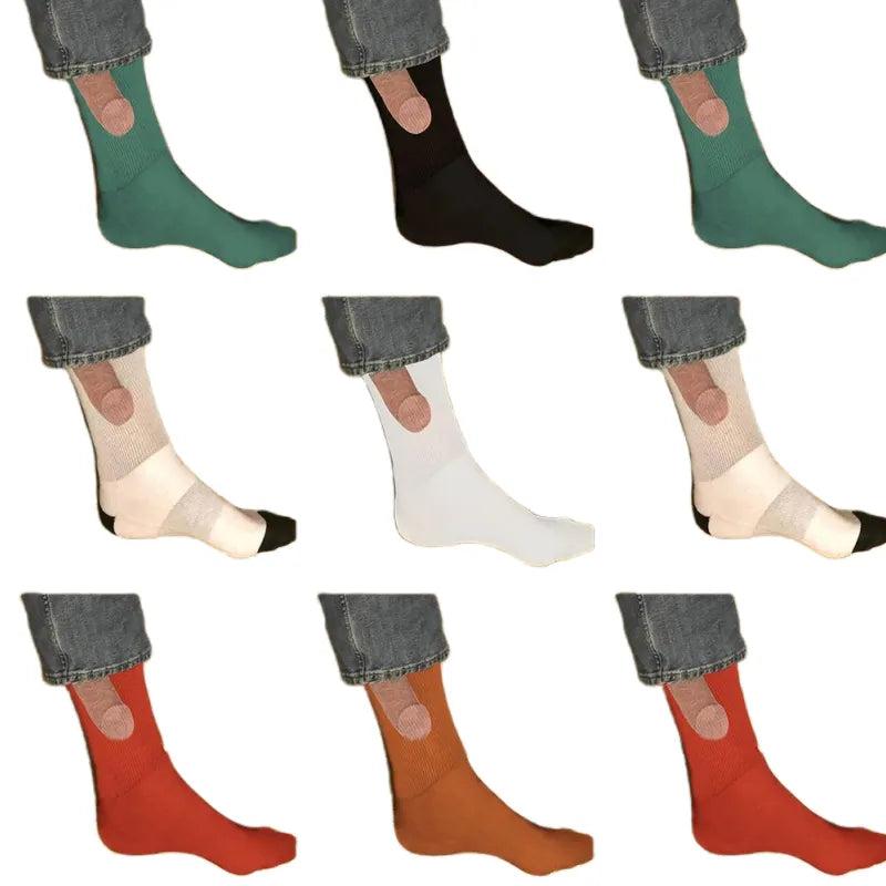 Show Off Socks Novelty Unisex Cotton Crew Socks by HitMyNeed
