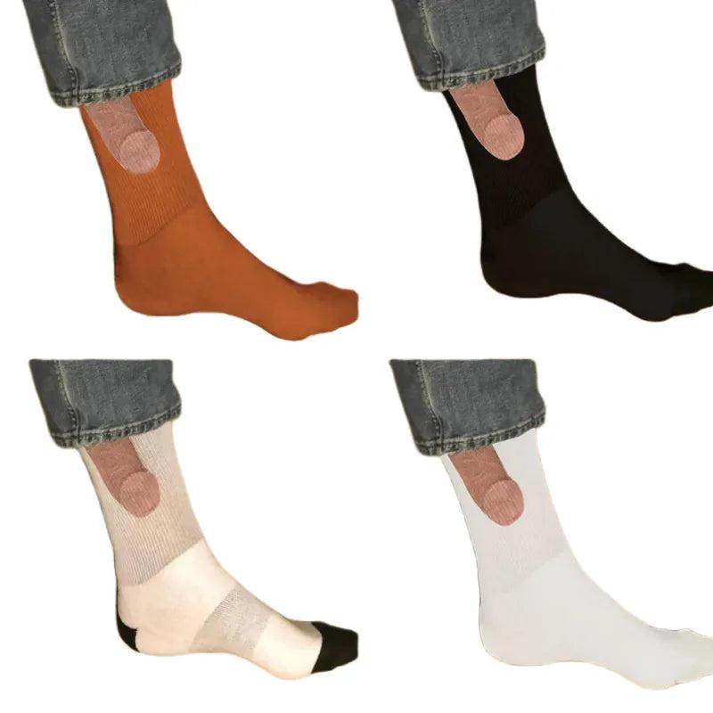 Show Off Socks Novelty Unisex Cotton Crew Socks by HitMyNeed