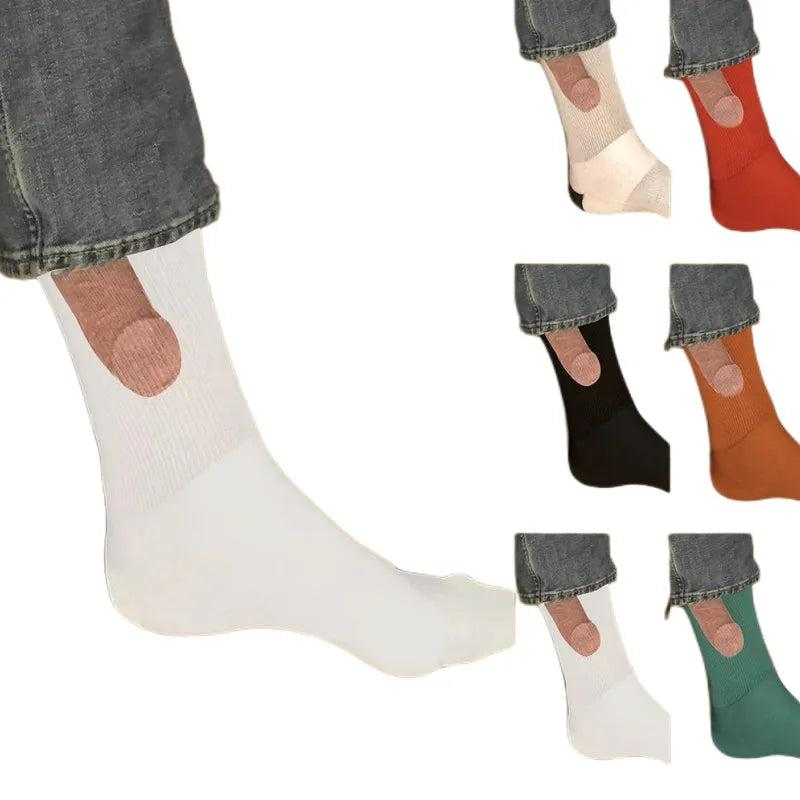 Show Off Socks Novelty Unisex Cotton Crew Socks by HitMyNeed