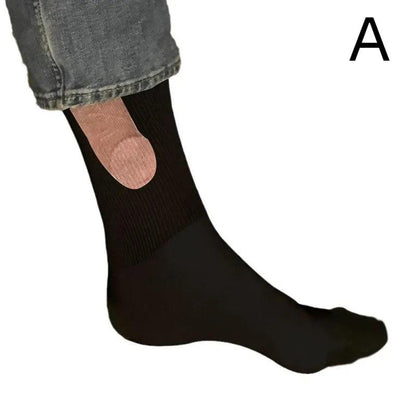 Show Off Socks Novelty Unisex Cotton Crew Socks a by HitMyNeed