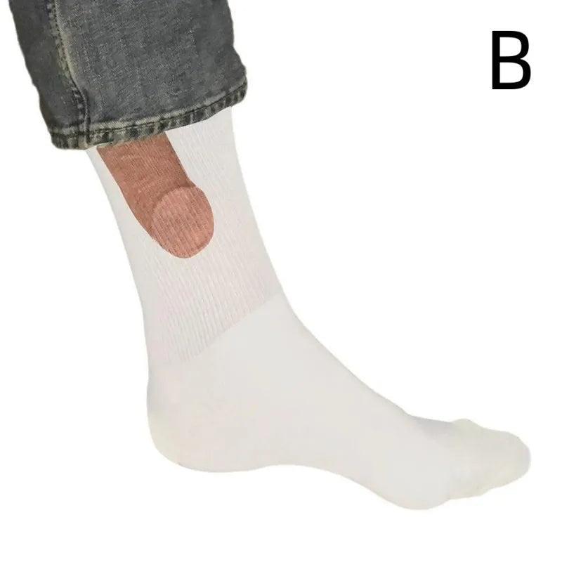 Show Off Socks Novelty Unisex Cotton Crew Socks b by HitMyNeed