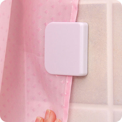 Shower Curtain Clips with Adhesive (Set of 2) by HitMyNeed