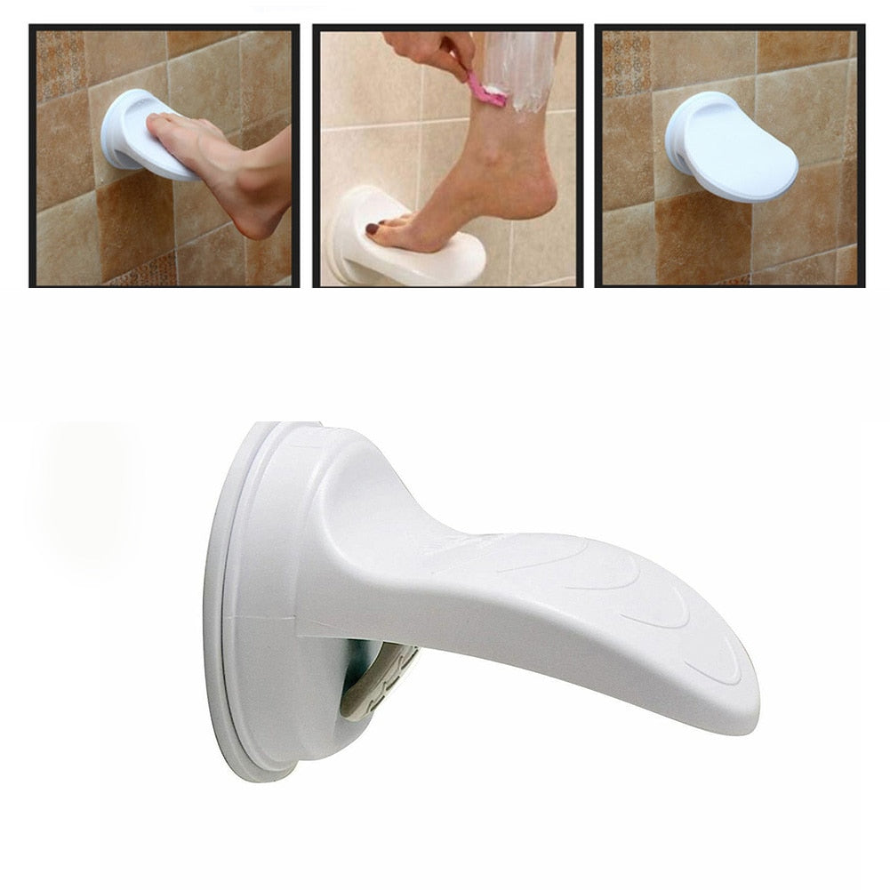 Shower Foot Rest with Wall Suction for Leg Support by HitMyNeed
