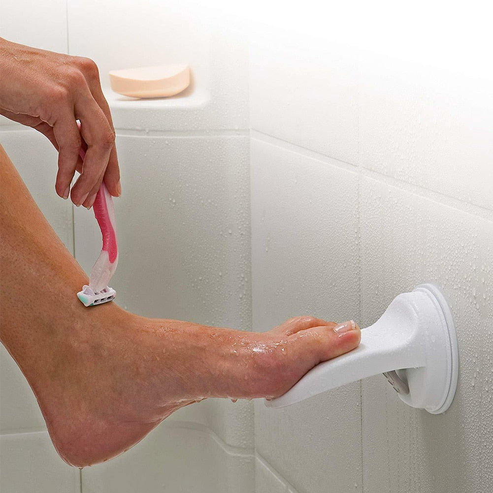 Shower Foot Rest with Wall Suction for Leg Support by HitMyNeed