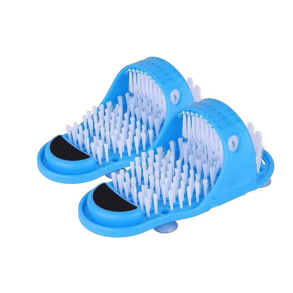 Shower Foot Scrubber Slipper with Massager Bristles by HitMyNeed