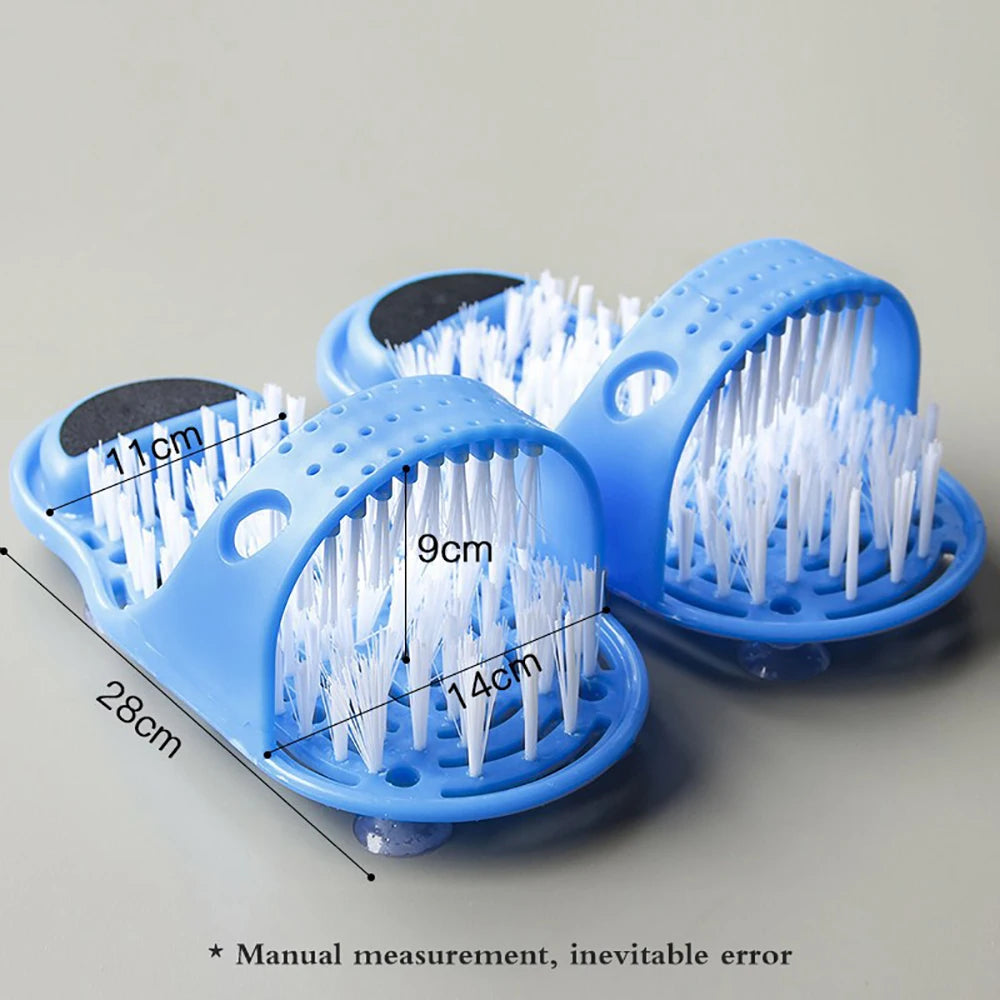 Shower Foot Scrubber Slipper with Massager Bristles by HitMyNeed