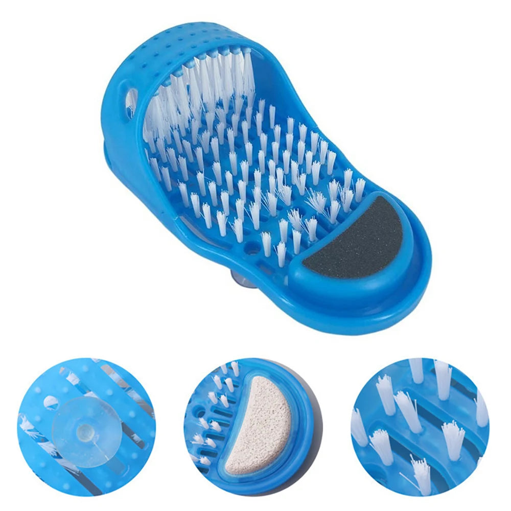 Shower Foot Scrubber Slipper with Massager Bristles by HitMyNeed