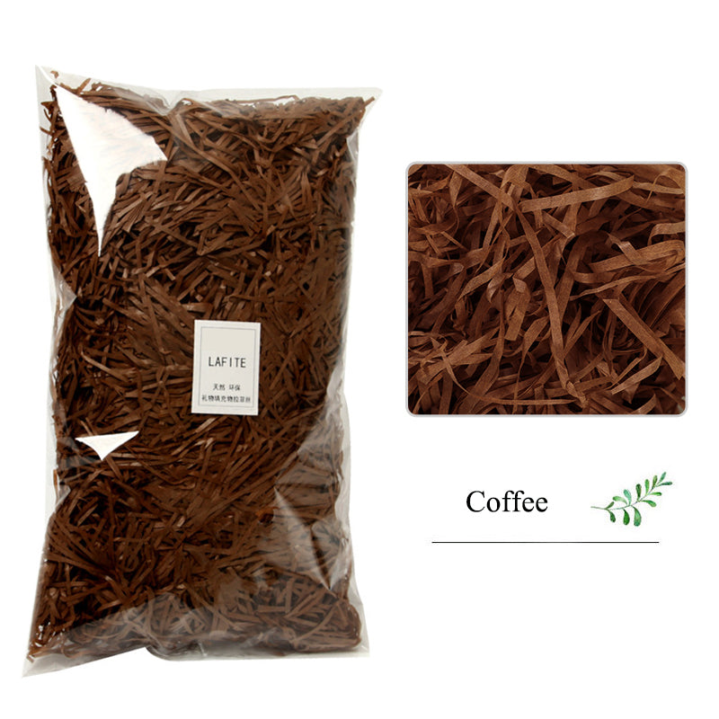 Shredded Crinkle Paper Filler for Gift Boxes coffee 20g by HitMyNeed