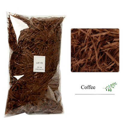 Shredded Crinkle Paper Filler for Gift Boxes coffee 20g by HitMyNeed