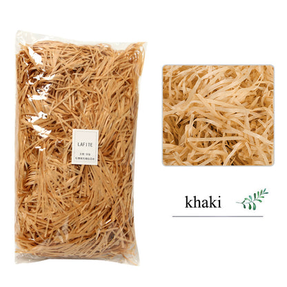 Shredded Crinkle Paper Filler for Gift Boxes khaki 20g by HitMyNeed