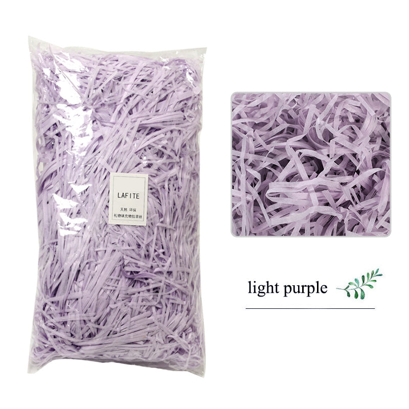 Shredded Crinkle Paper Filler for Gift Boxes light-purple 20g by HitMyNeed