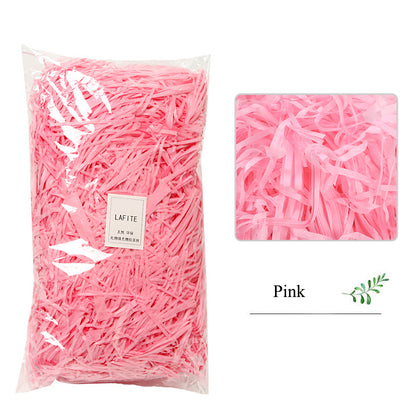 Shredded Crinkle Paper Filler for Gift Boxes pink 20g by HitMyNeed