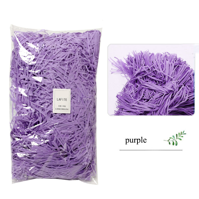 Shredded Crinkle Paper Filler for Gift Boxes purple 20g by HitMyNeed