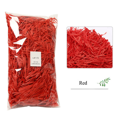 Shredded Crinkle Paper Filler for Gift Boxes red 100g by HitMyNeed