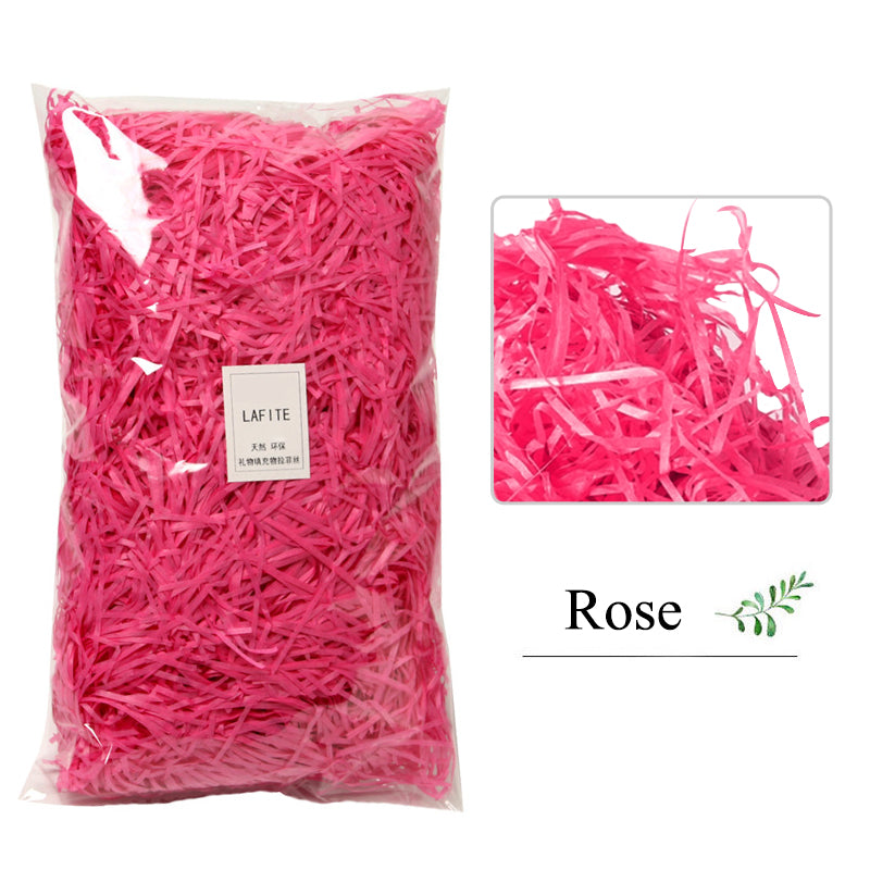 Shredded Crinkle Paper Filler for Gift Boxes rose 100g by HitMyNeed