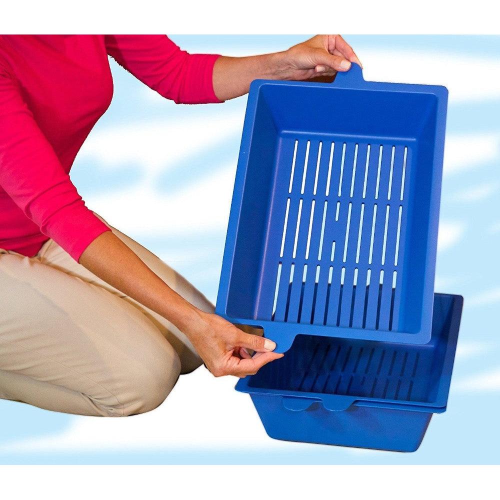 Sift Away Deluxe Cat Litter Sifting Trays (Set of 3) by HitMyNeed