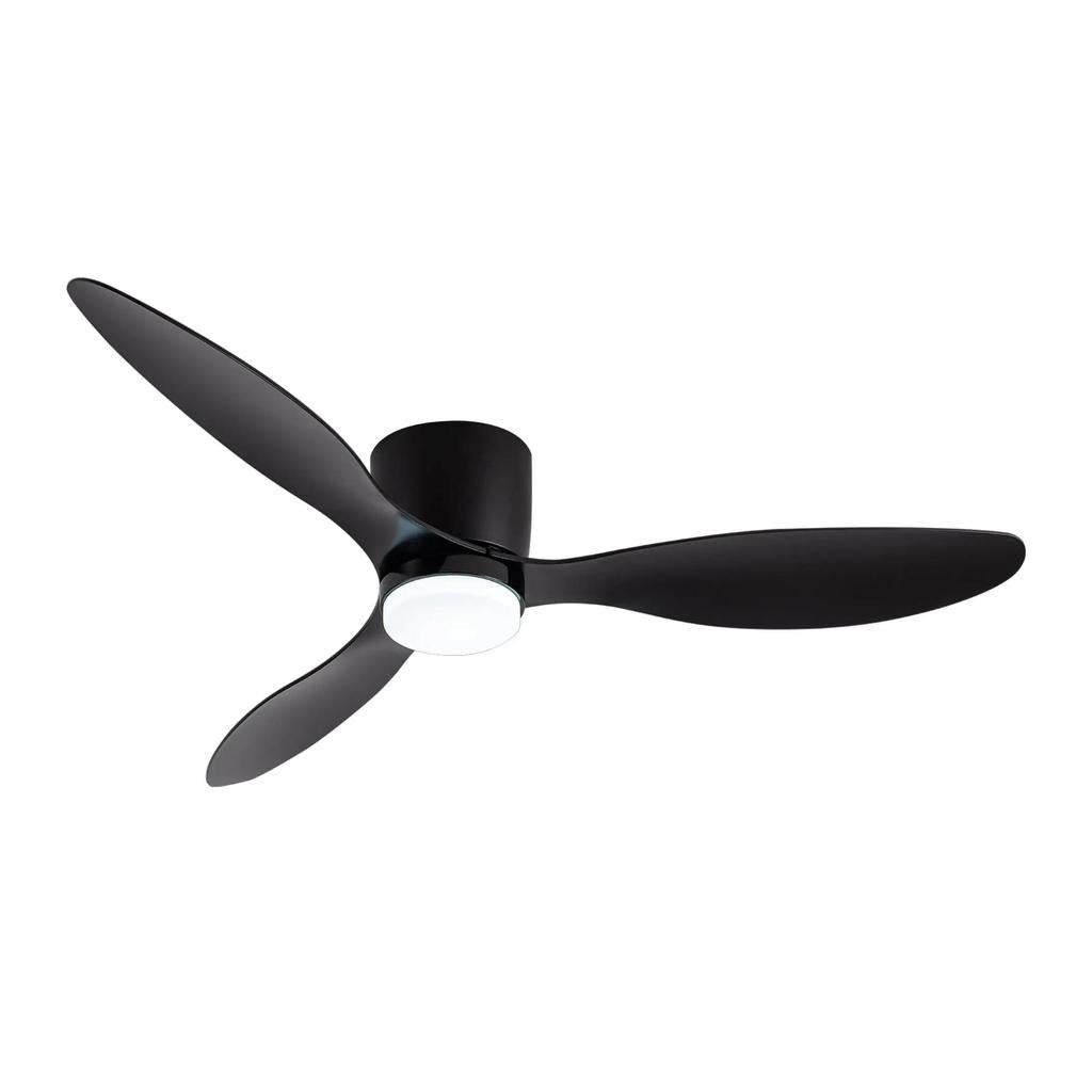 Silent 6-Speed Ceiling Fan with Smart Dimming LED black 52inch by HitMyNeed
