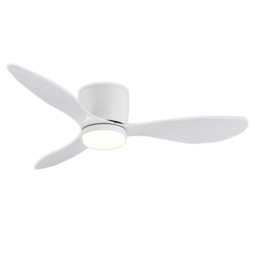 Silent 6-Speed Ceiling Fan with Smart Dimming LED white 42inch by HitMyNeed