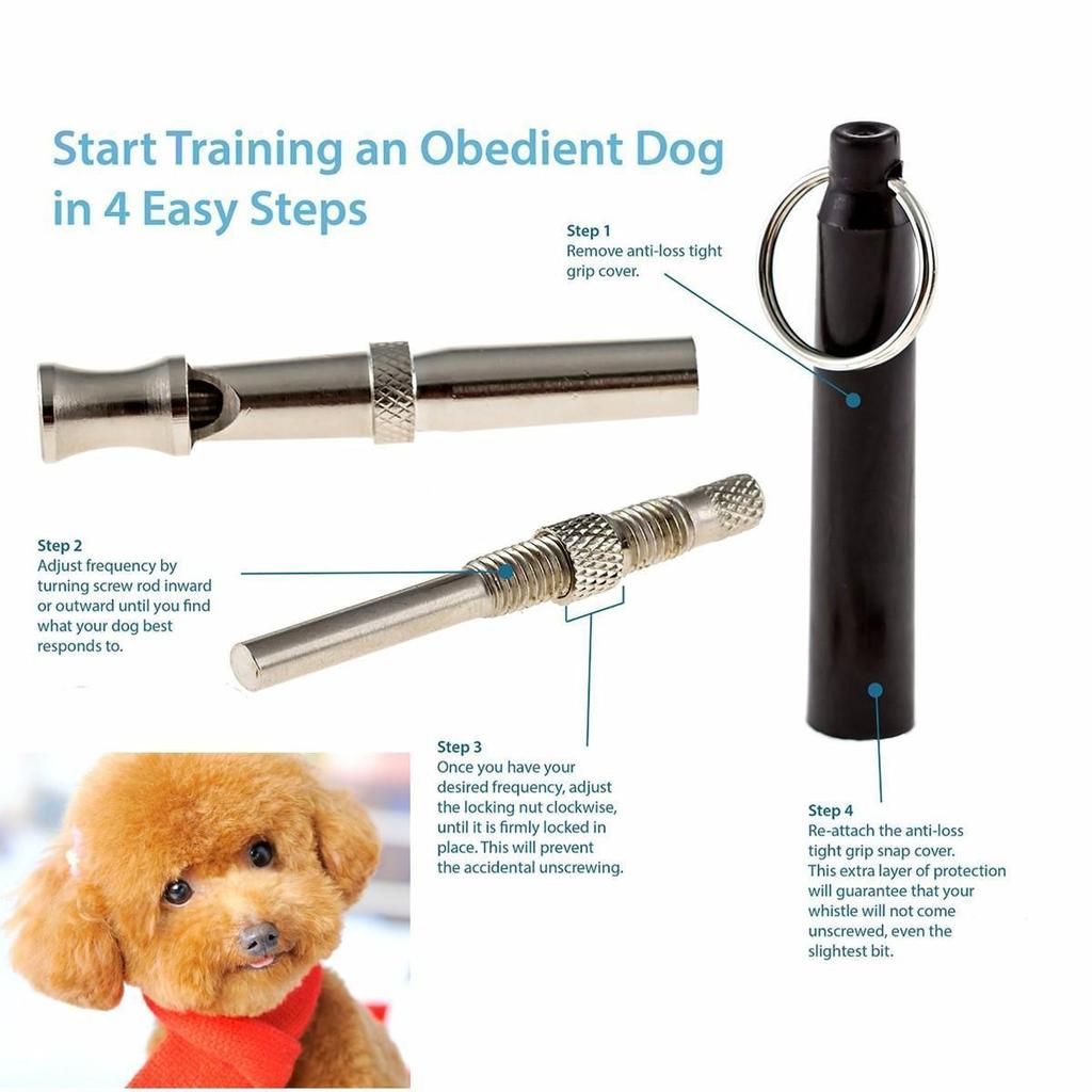Silent Dog Whistle Training Tool with Keyring by HitMyNeed