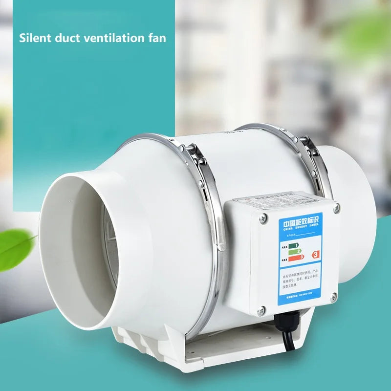 Silent Inline Duct Exhaust Fan for Home Ventilation by HitMyNeed