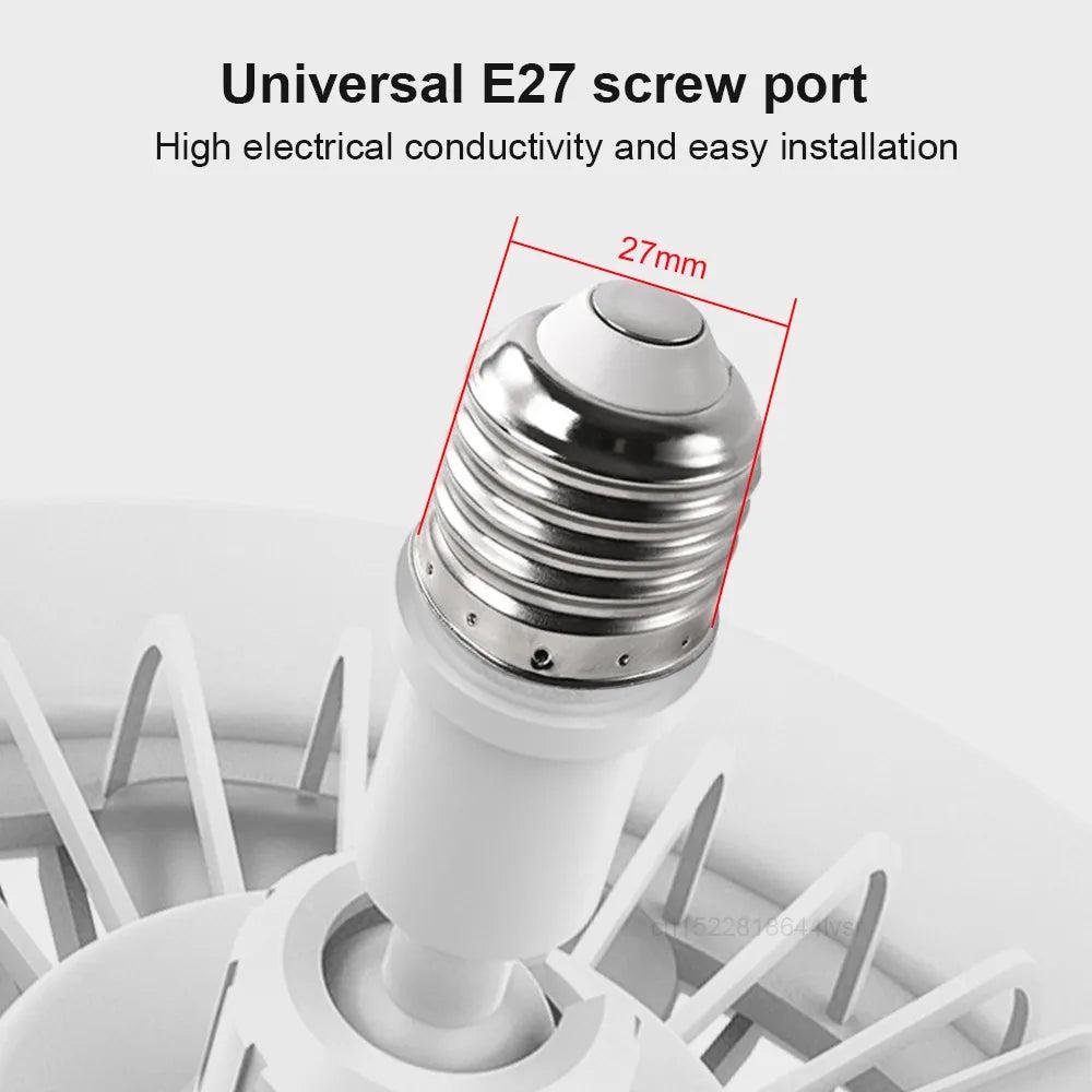 Silent LED Ceiling Fan with Remote and E27 Base by HitMyNeed