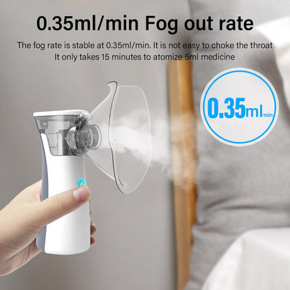 Silent Mesh Handheld Nebulizer for Kids & Adults by HitMyNeed