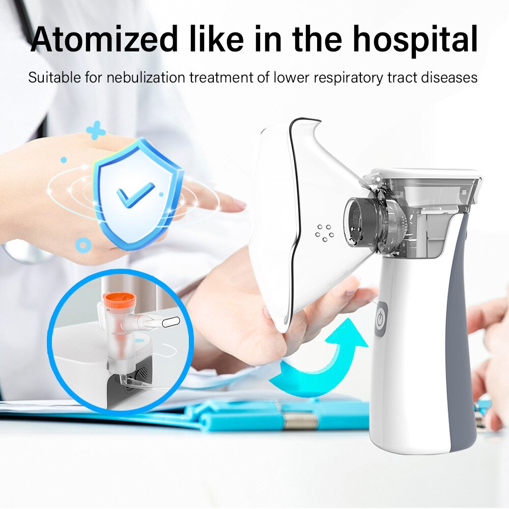 Silent Mesh Handheld Nebulizer for Kids & Adults by HitMyNeed