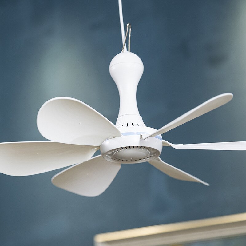 Silent USB Ceiling Fan with 6 Blades for Tents & Dorms by HitMyNeed