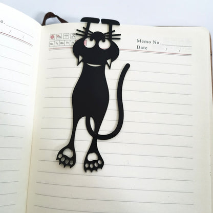 Silhouette Funny Cat Bookmarks Set of 5 by HitMyNeed