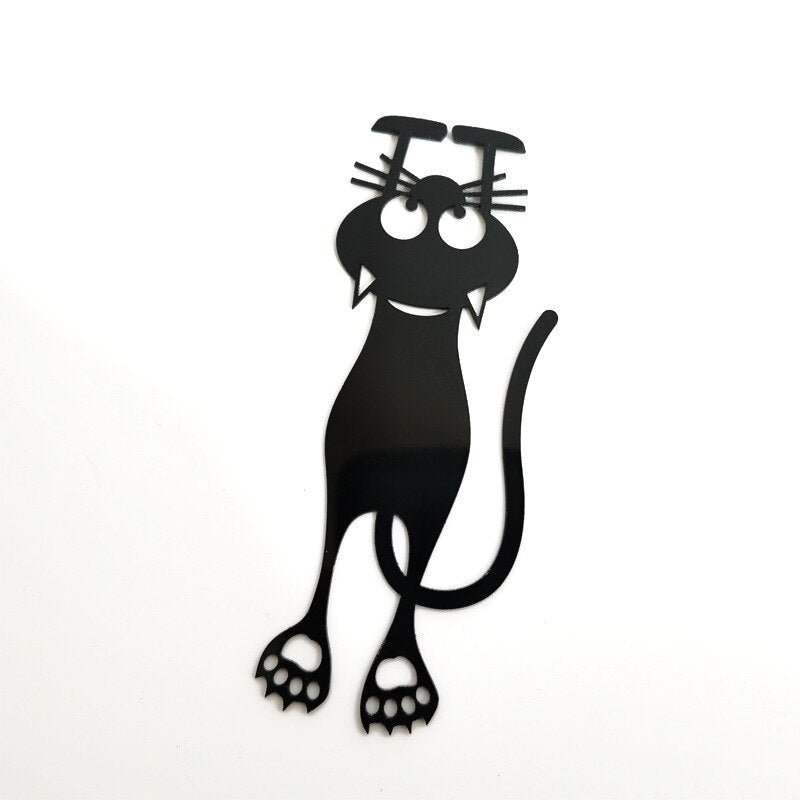 Silhouette Funny Cat Bookmarks Set of 5 by HitMyNeed