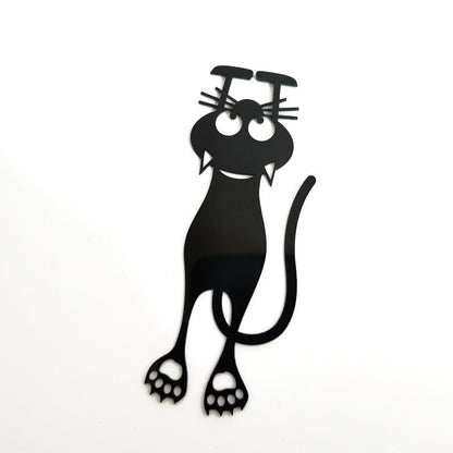 Silhouette Funny Cat Bookmarks Set of 5 by HitMyNeed
