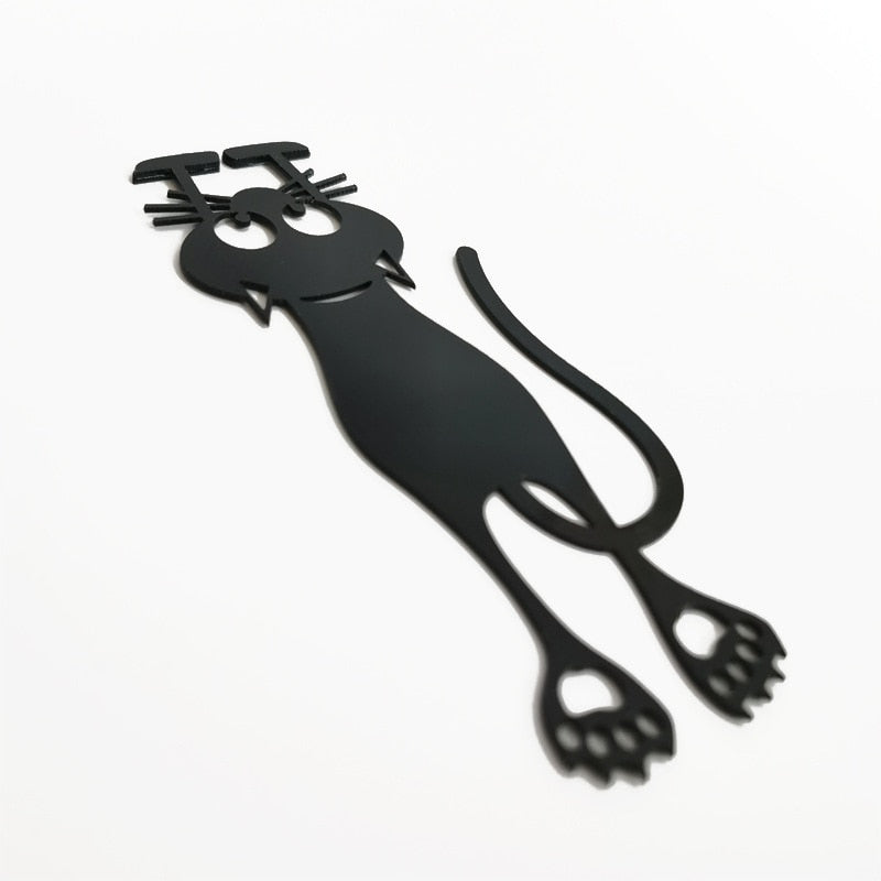 Silhouette Funny Cat Bookmarks Set of 5 by HitMyNeed