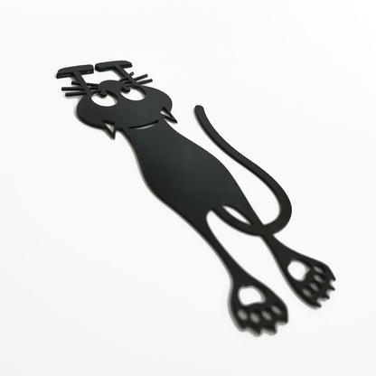 Silhouette Funny Cat Bookmarks Set of 5 by HitMyNeed